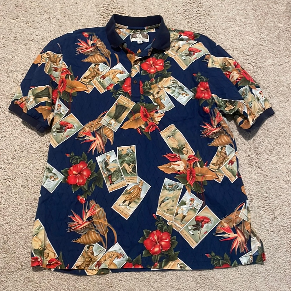 Vintage Kalaheo Hawaiian golfer shirt
